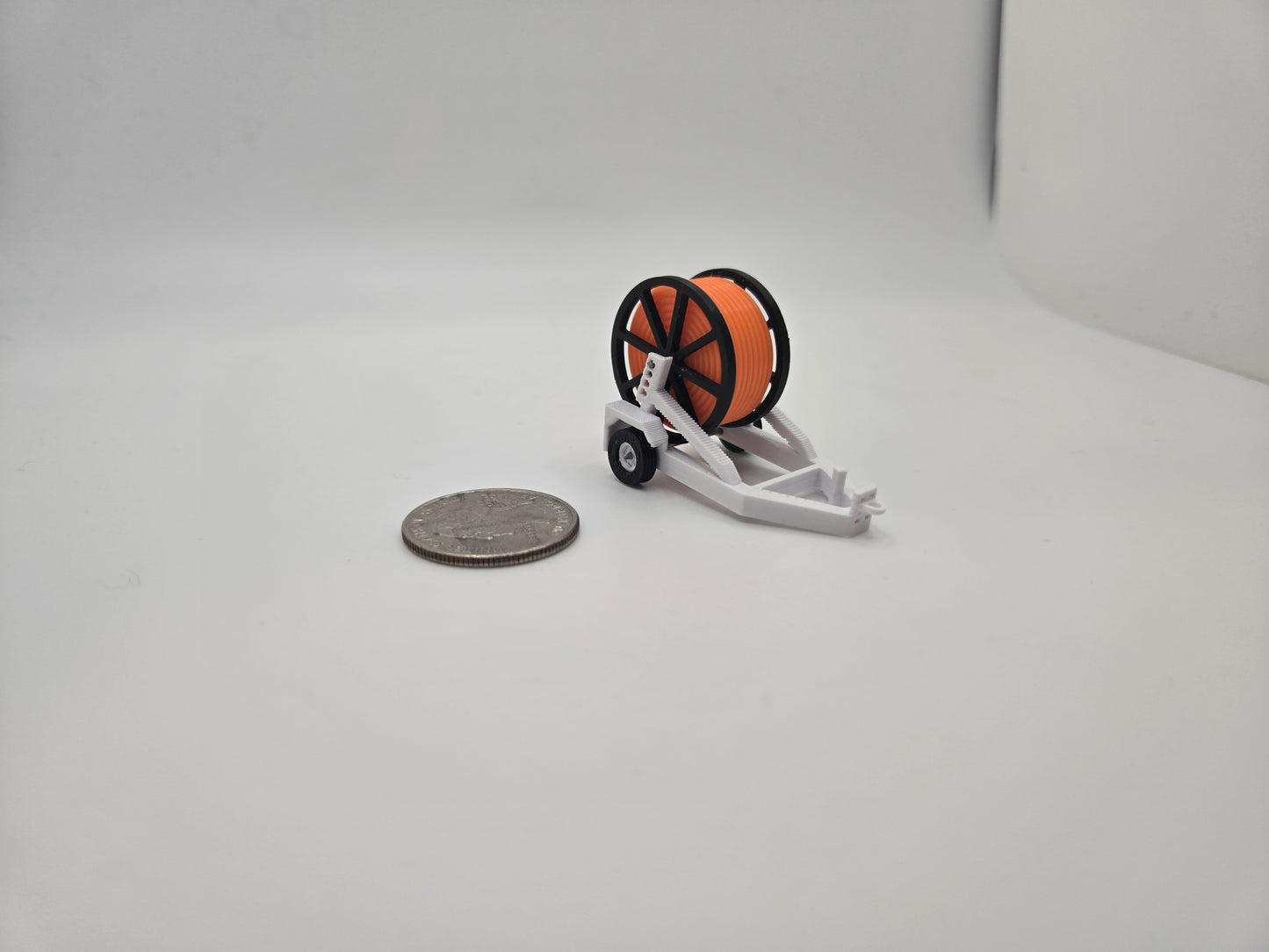 1/87 Scale Cable Reel Trailer