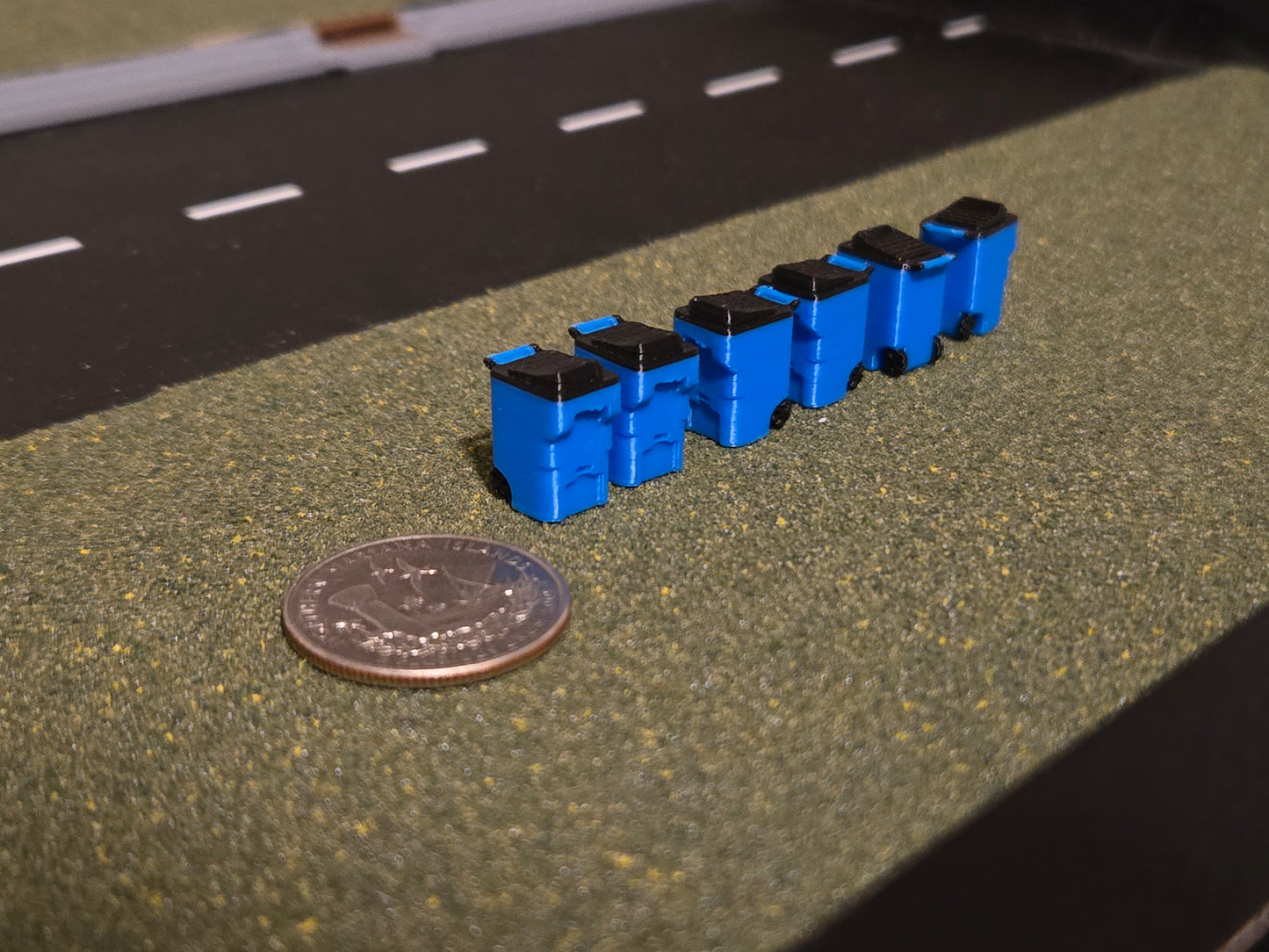 1/87 Scale Trash Bins *6 Pack*