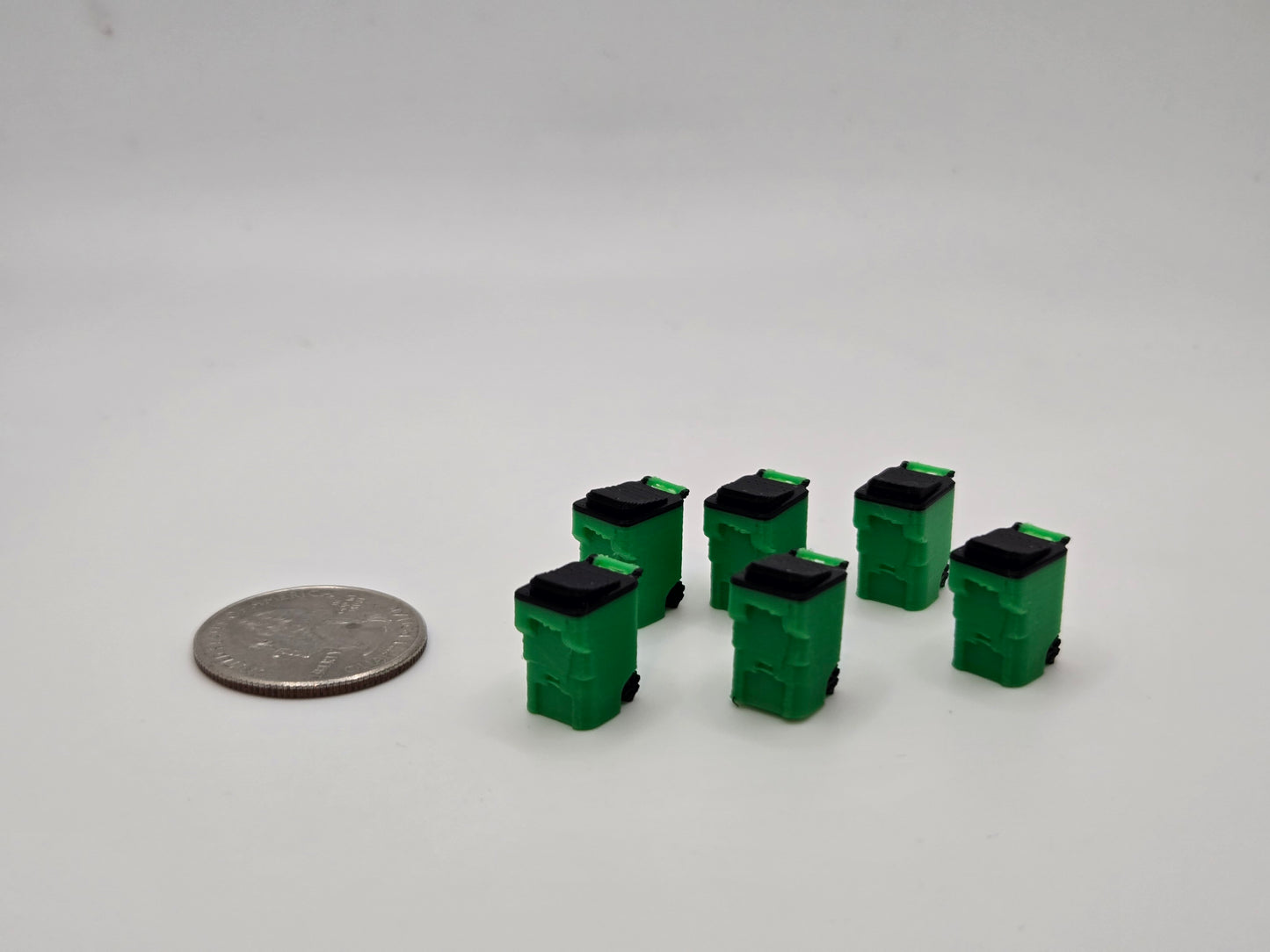 1/87 Scale Trash Bins *6 Pack*