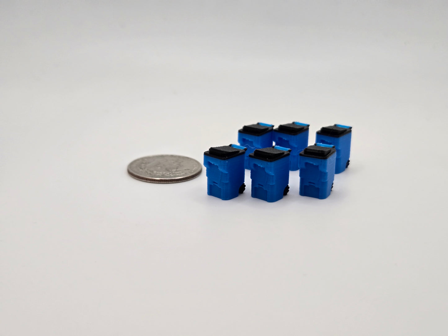1/87 Scale Trash Bins *6 Pack*