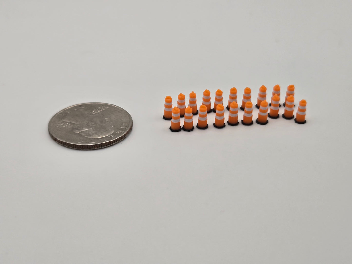 N Gauge 3D Traffic Drum Barrels *20 Pack*