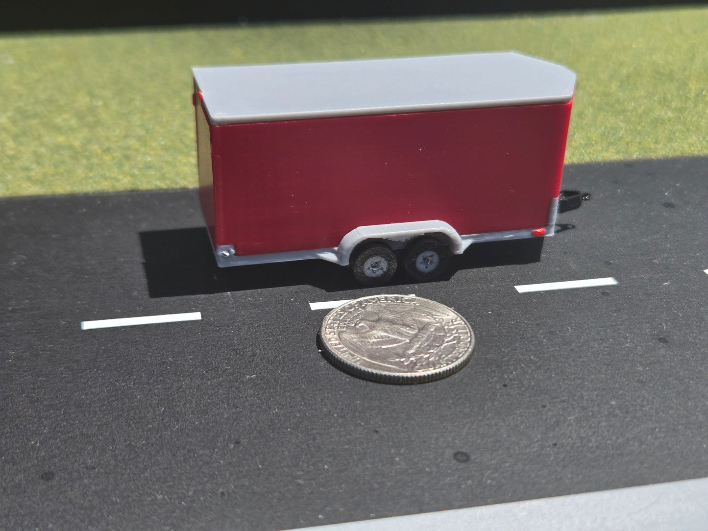 1/87 Scale 16' Cargo Trailer