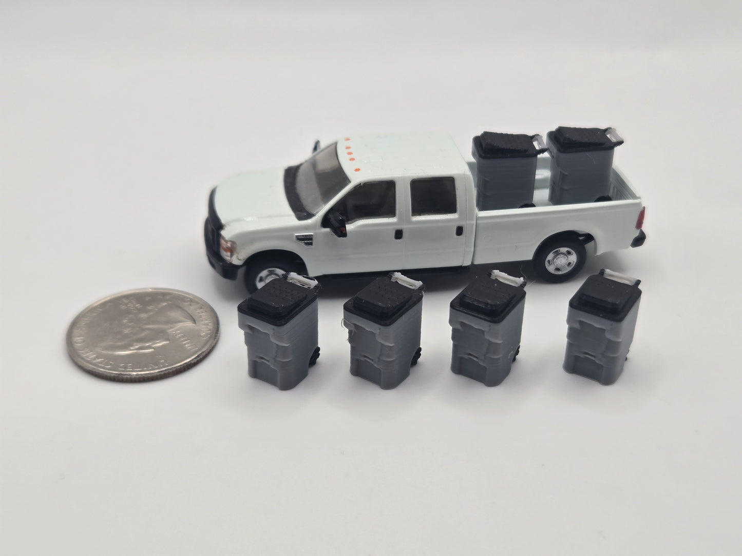 1/87 Scale Trash Bins *6 Pack*
