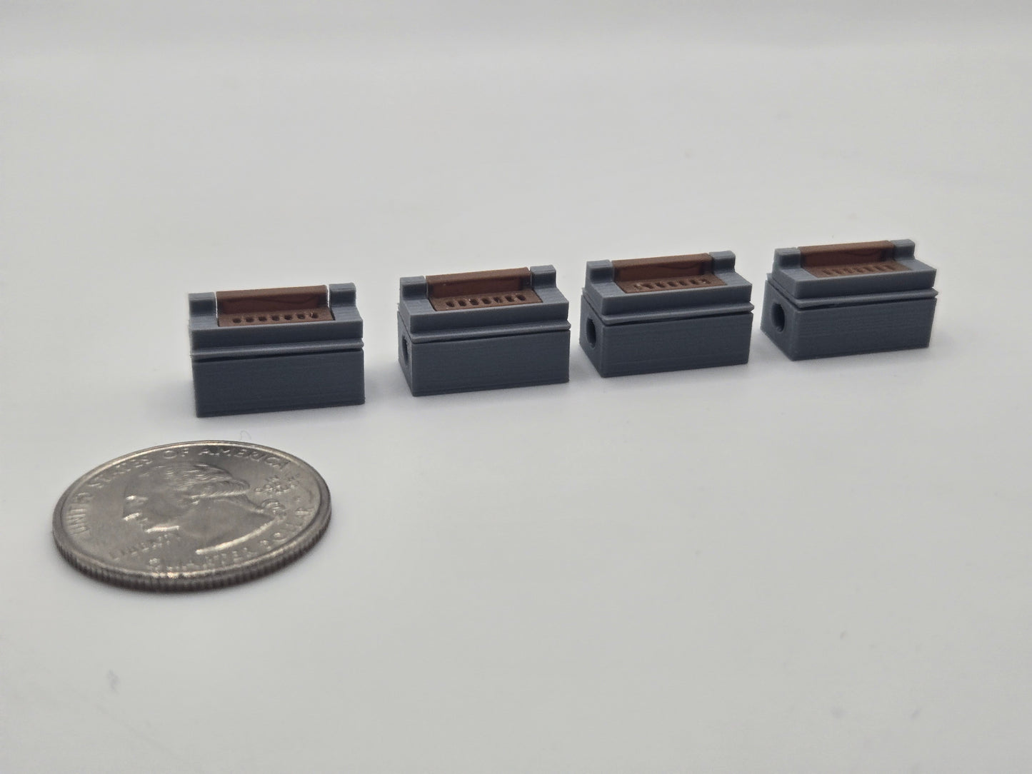 1/87 Scale Catch Basin with Curb Inlet *4 Pack*