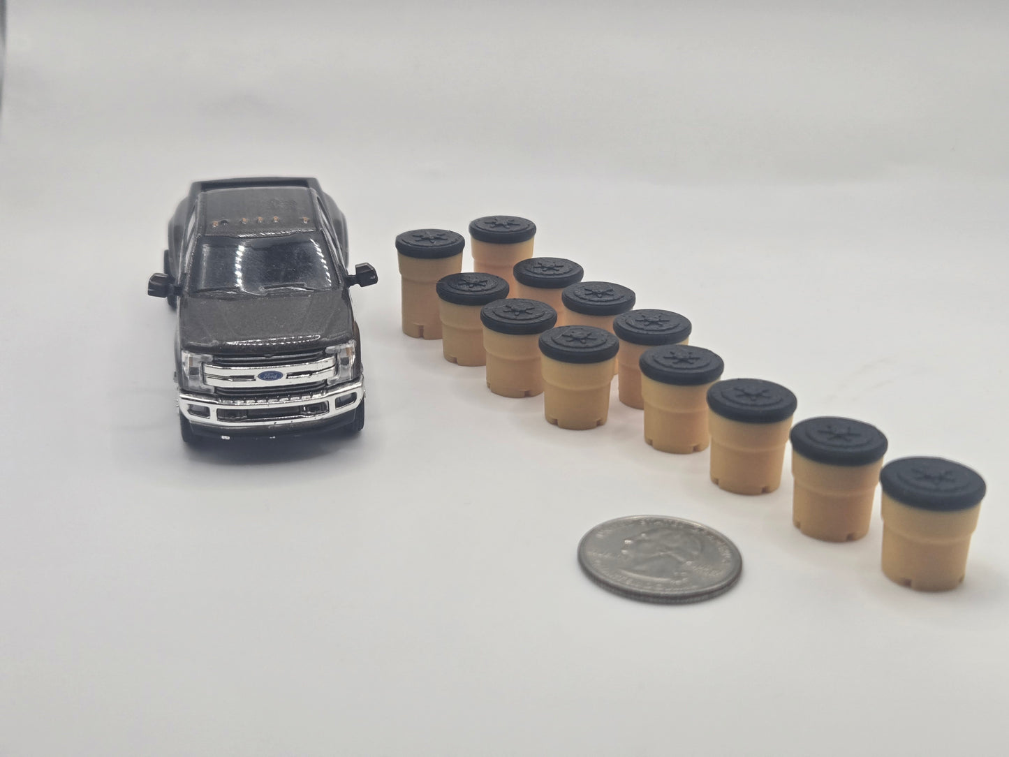 1/64 Scale Crash Attenuator Sand Barrel *12 Pack*