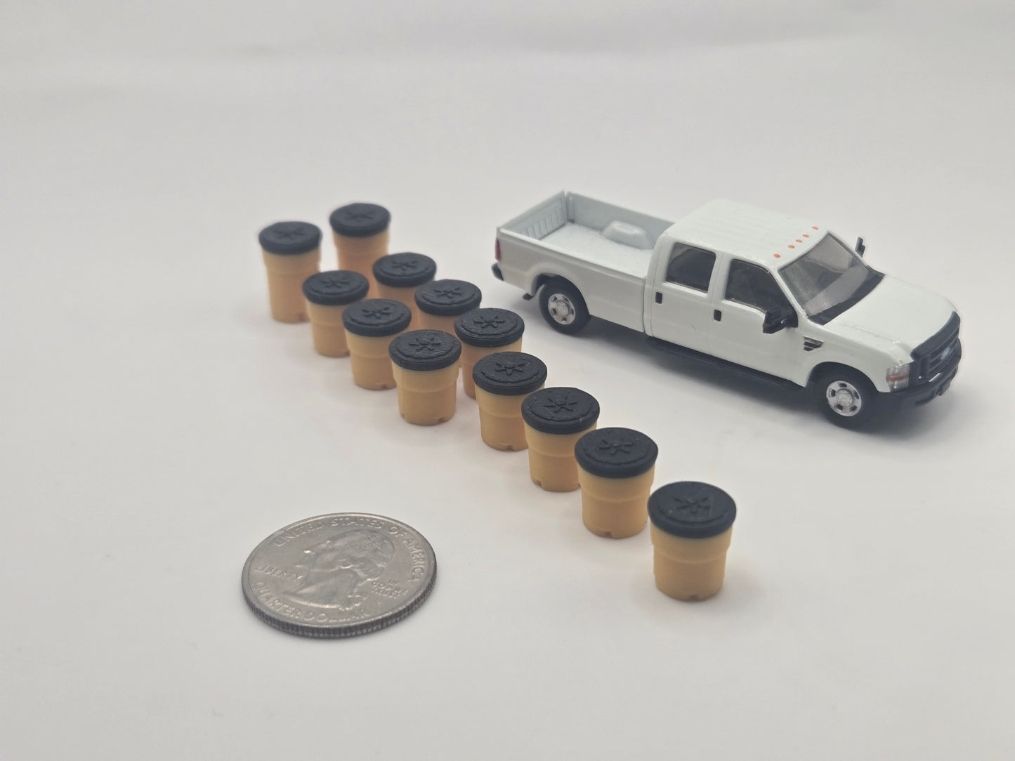 1/87 Scale Crash Attenuator Sand Barrel *12 Pack*