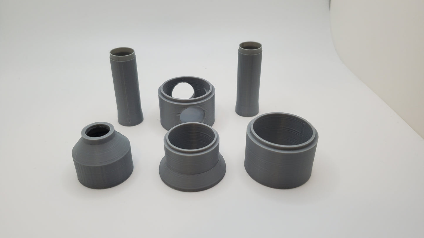 1/50 Scale Precast 60" Concentric Manhole w/ 24" Reinforced Concrete Pipe