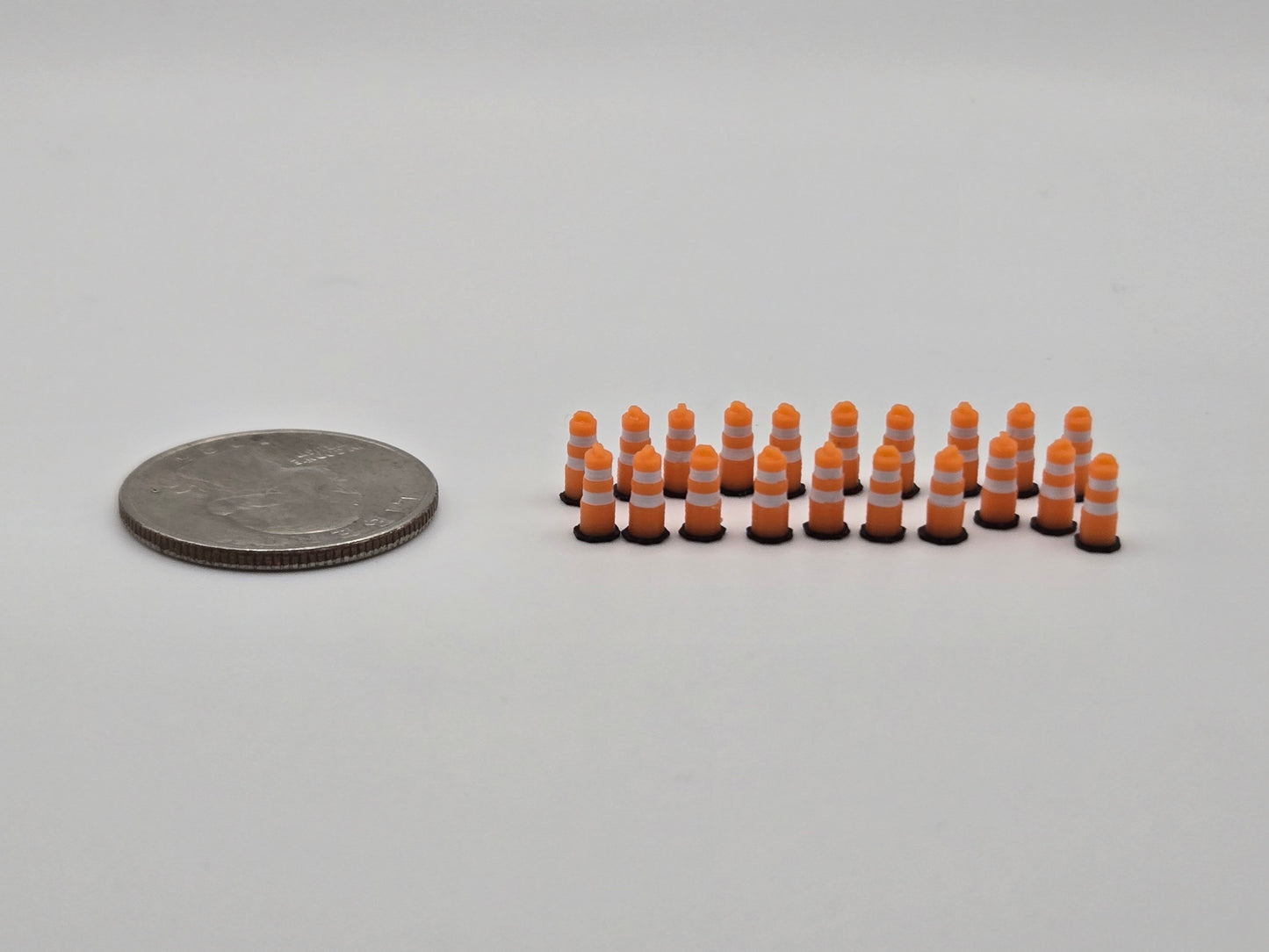 N Gauge 3D Traffic Drum Barrels *20 Pack*