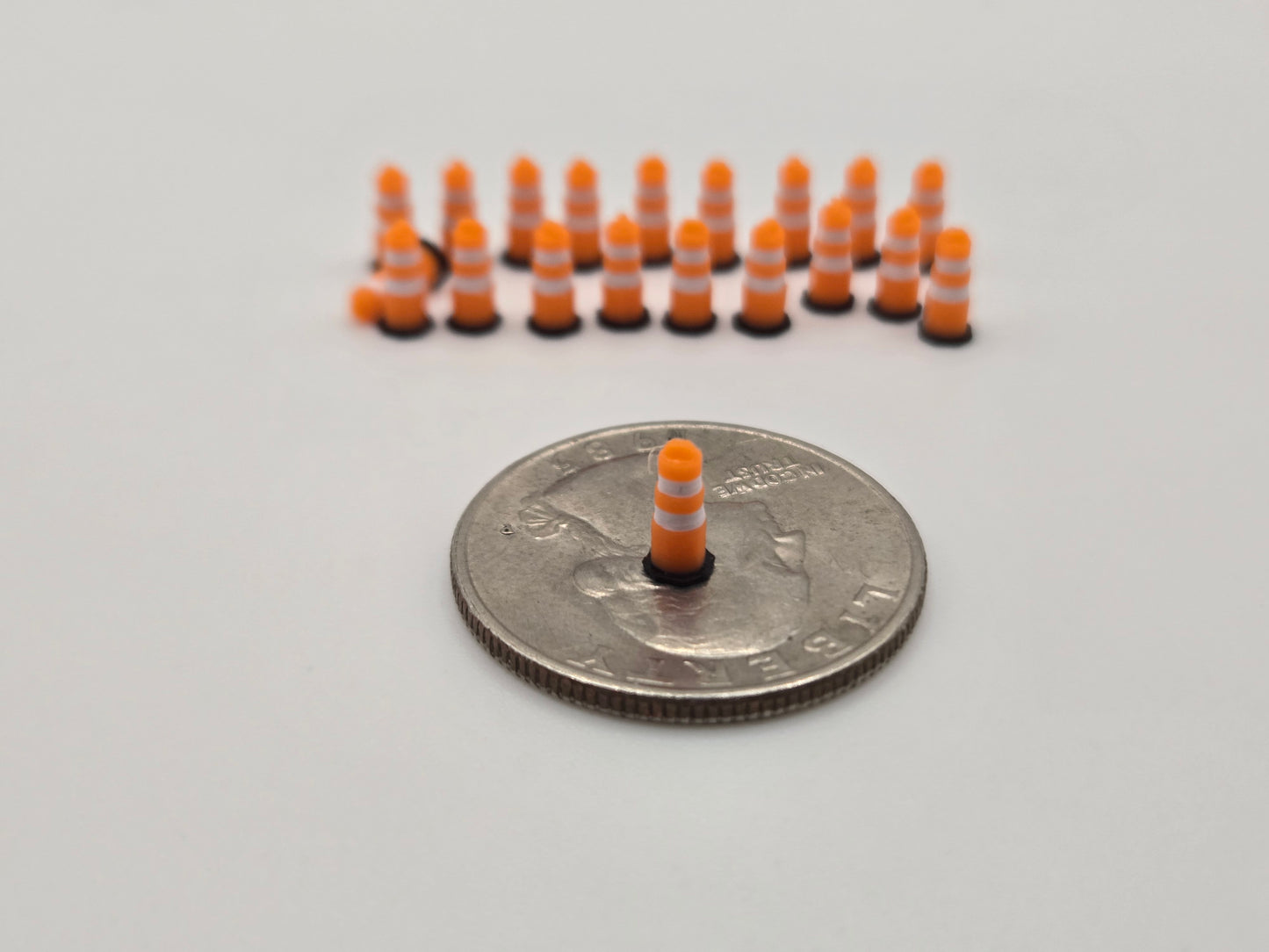 N Gauge 3D Traffic Drum Barrels *20 Pack*