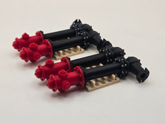1/50 Scale Fire Hydrants with Valve *4 Pack*