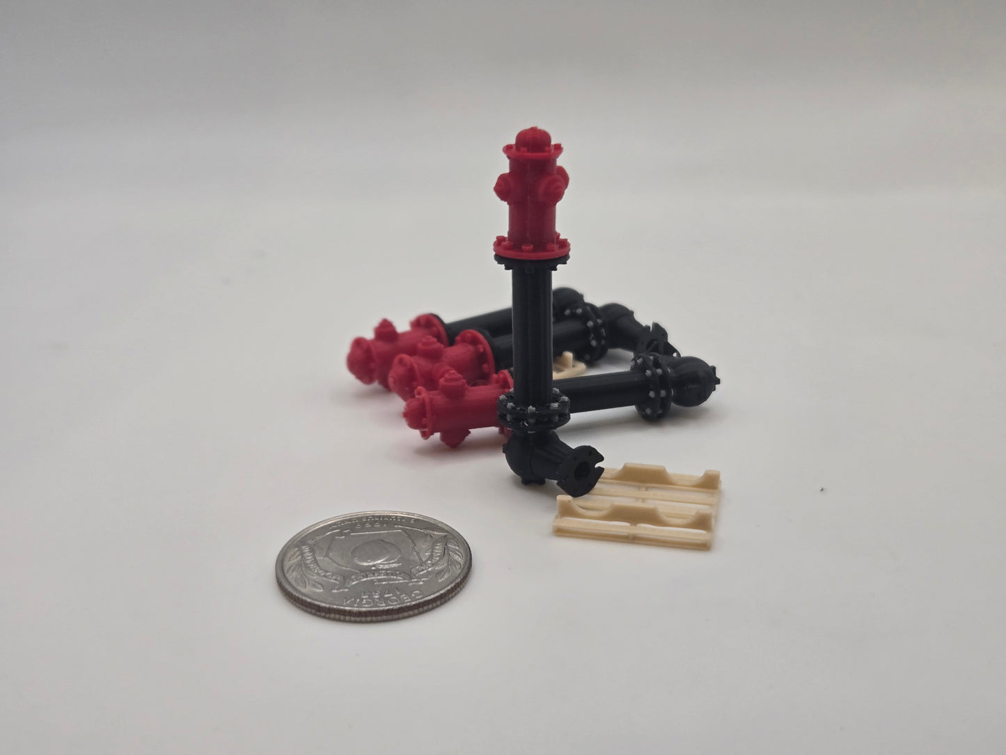 1/64 Scale Fire Hydrants with Valve *4 Pack*