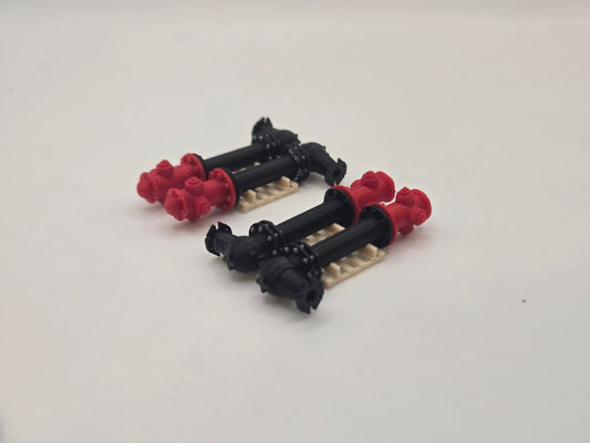 1/87 Scale Fire Hydrants with Valve *4 Pack*