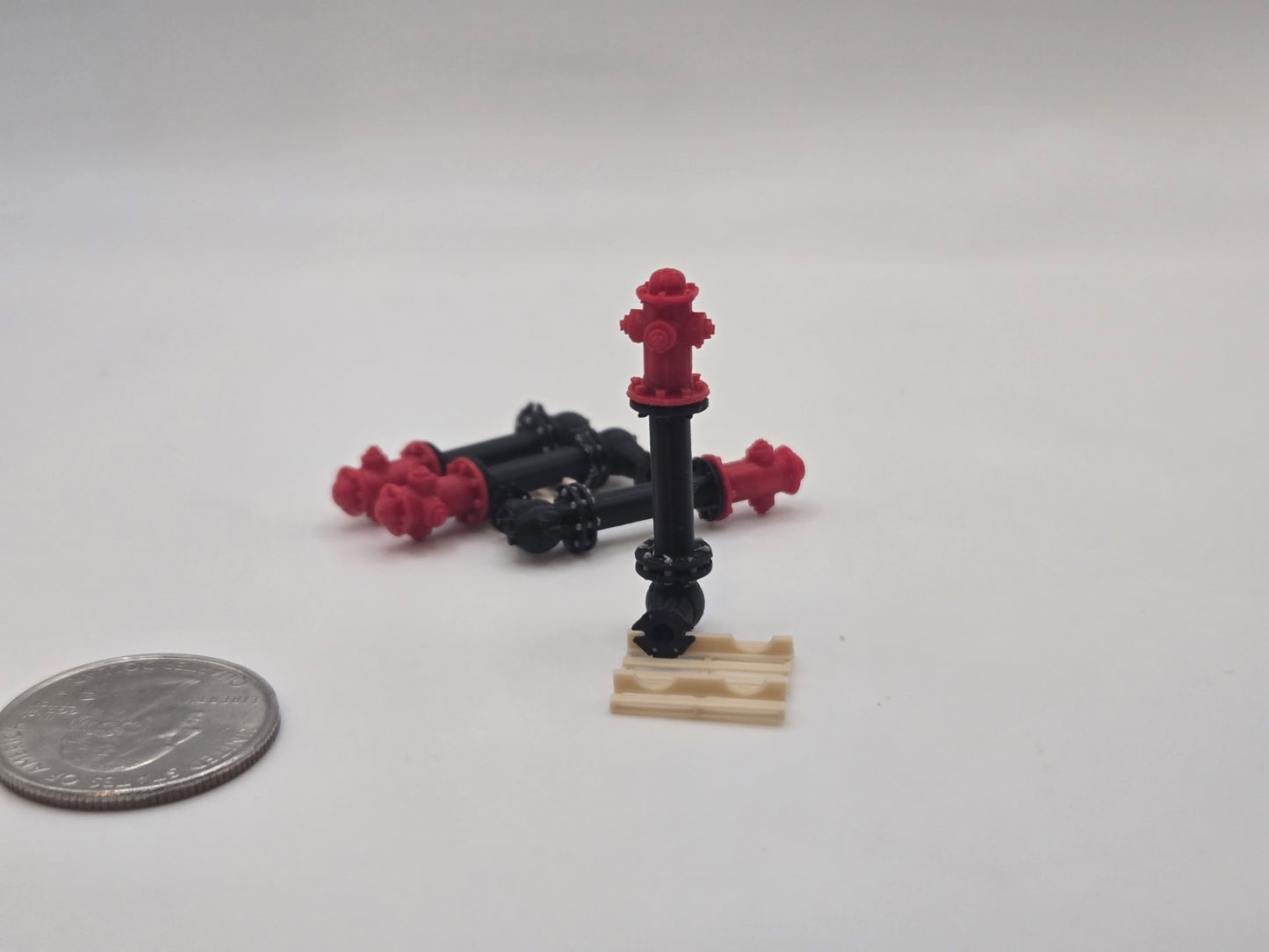 1/87 Scale Fire Hydrants with Valve *4 Pack*