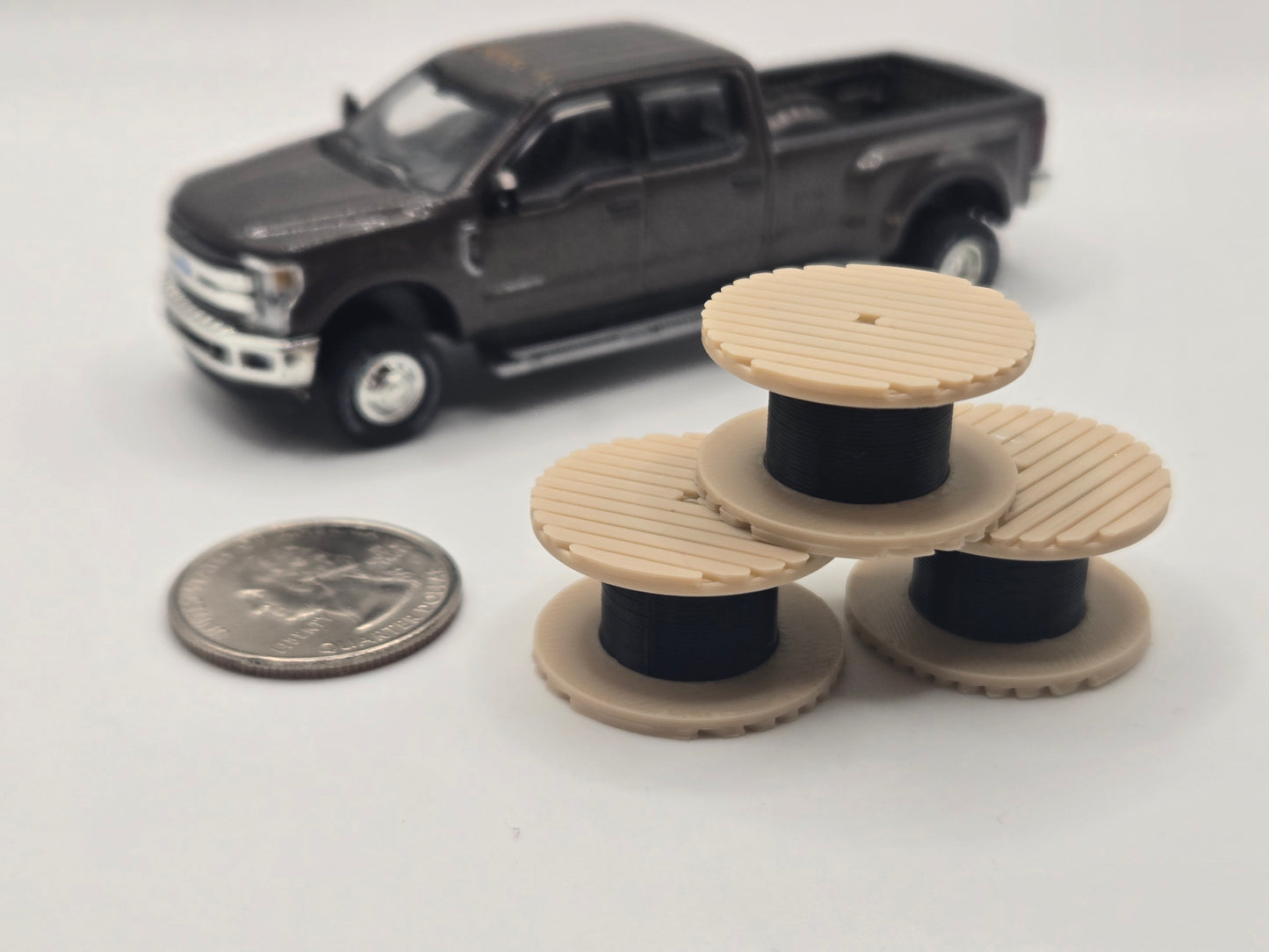 1/64 Scale Fiberoptic Cable Reel Accessory *3 Pack*