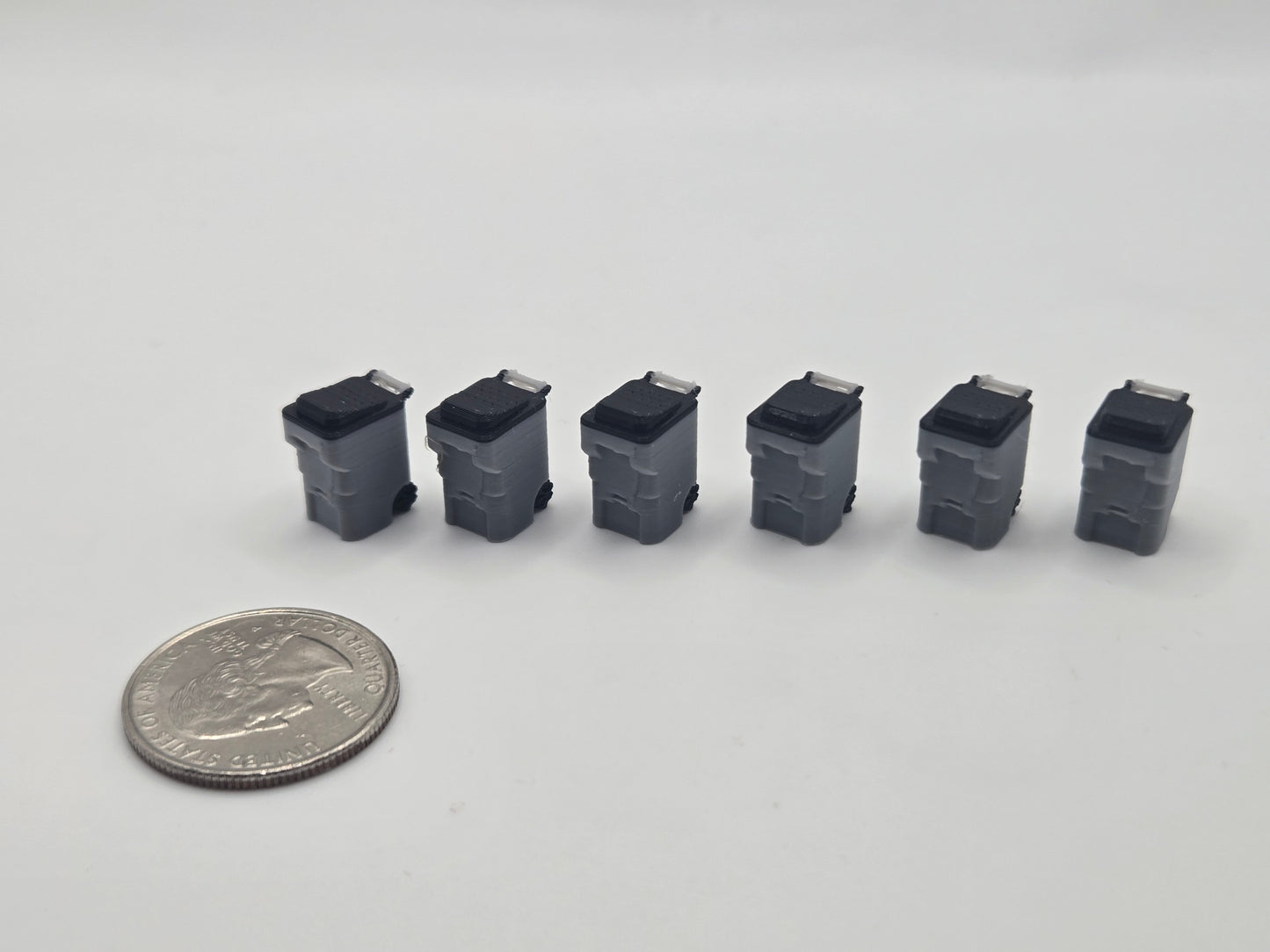 1/87 Scale Trash Bins *6 Pack*