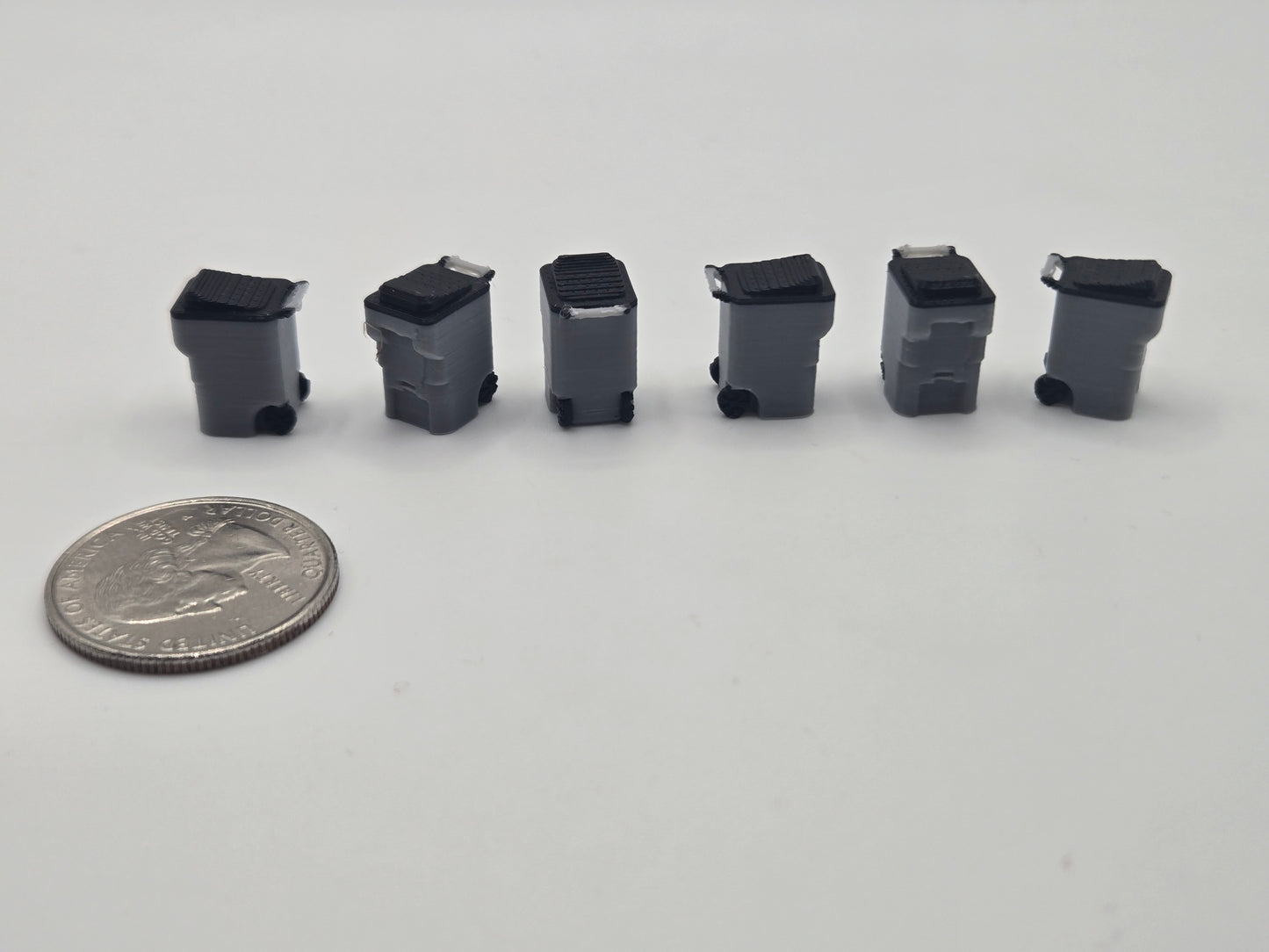 1/87 Scale Trash Bins *6 Pack*