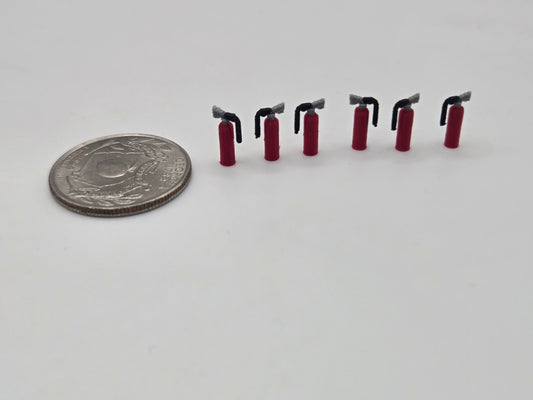 1/64 Scale Fire Extinguisher *6 Pack*