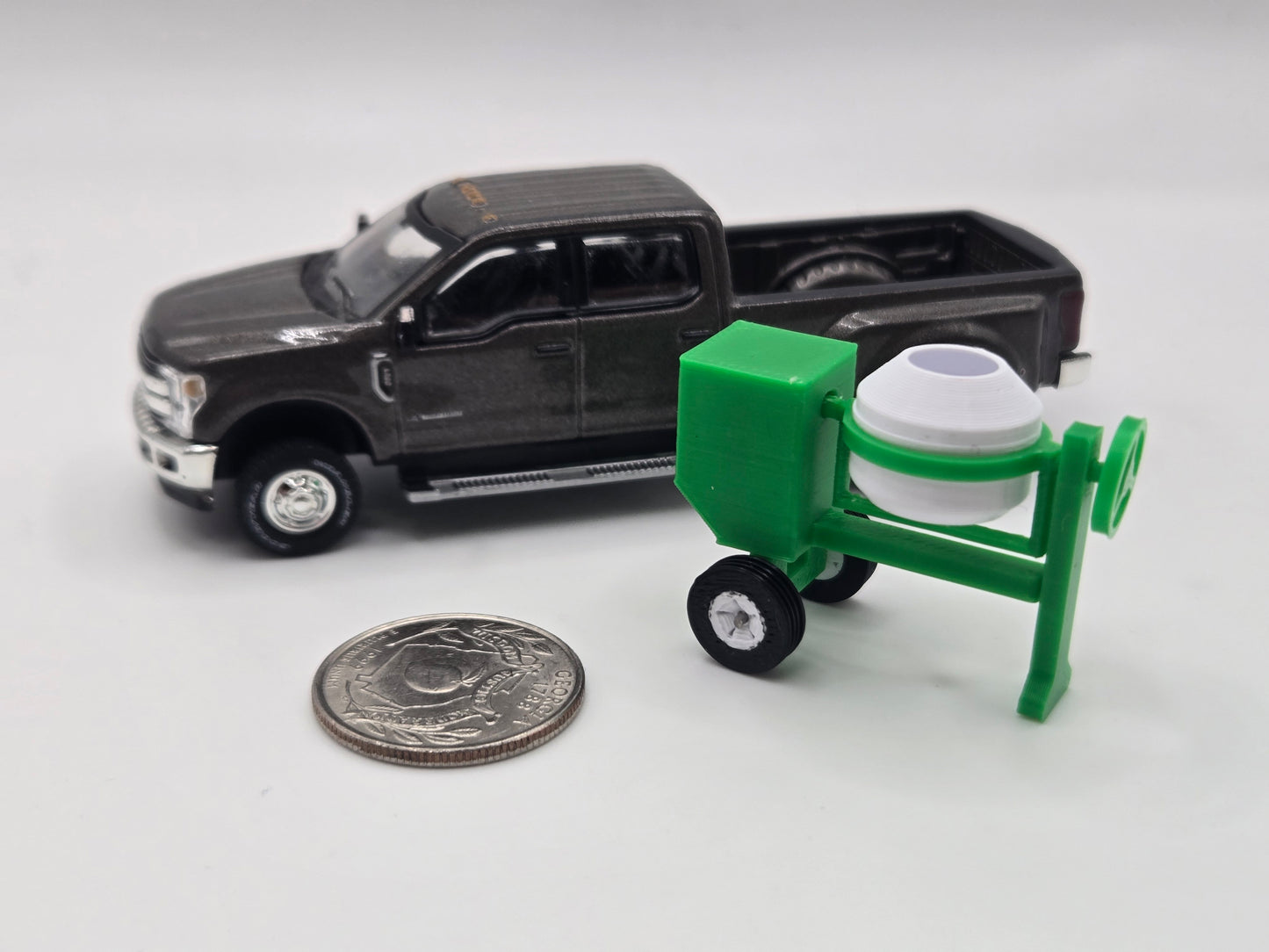 1/64 Scale Posable 12CF Concrete Mixer