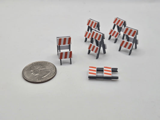 1/64 Scale Folding Type II Barricades *6 Pack*