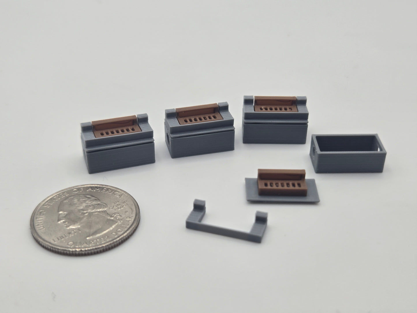 1/87 Scale Catch Basin with Curb Inlet *4 Pack*