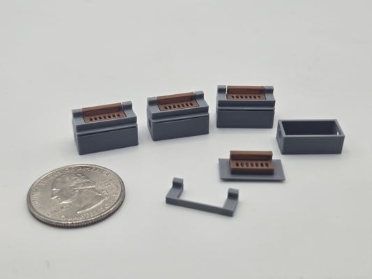 1/87 Scale Catch Basin with Curb Inlet *4 Pack*