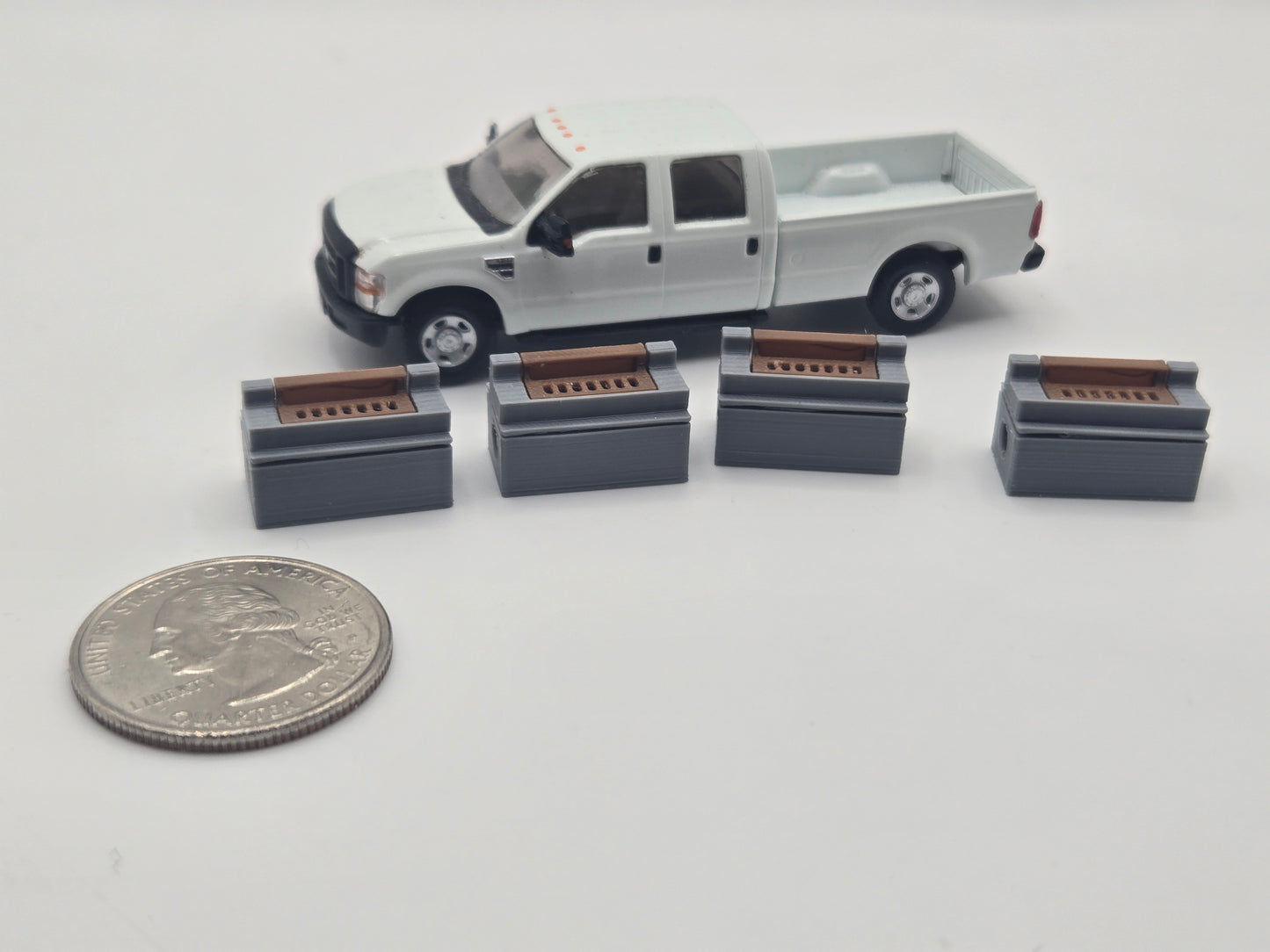 1/87 Scale Catch Basin with Curb Inlet *4 Pack*