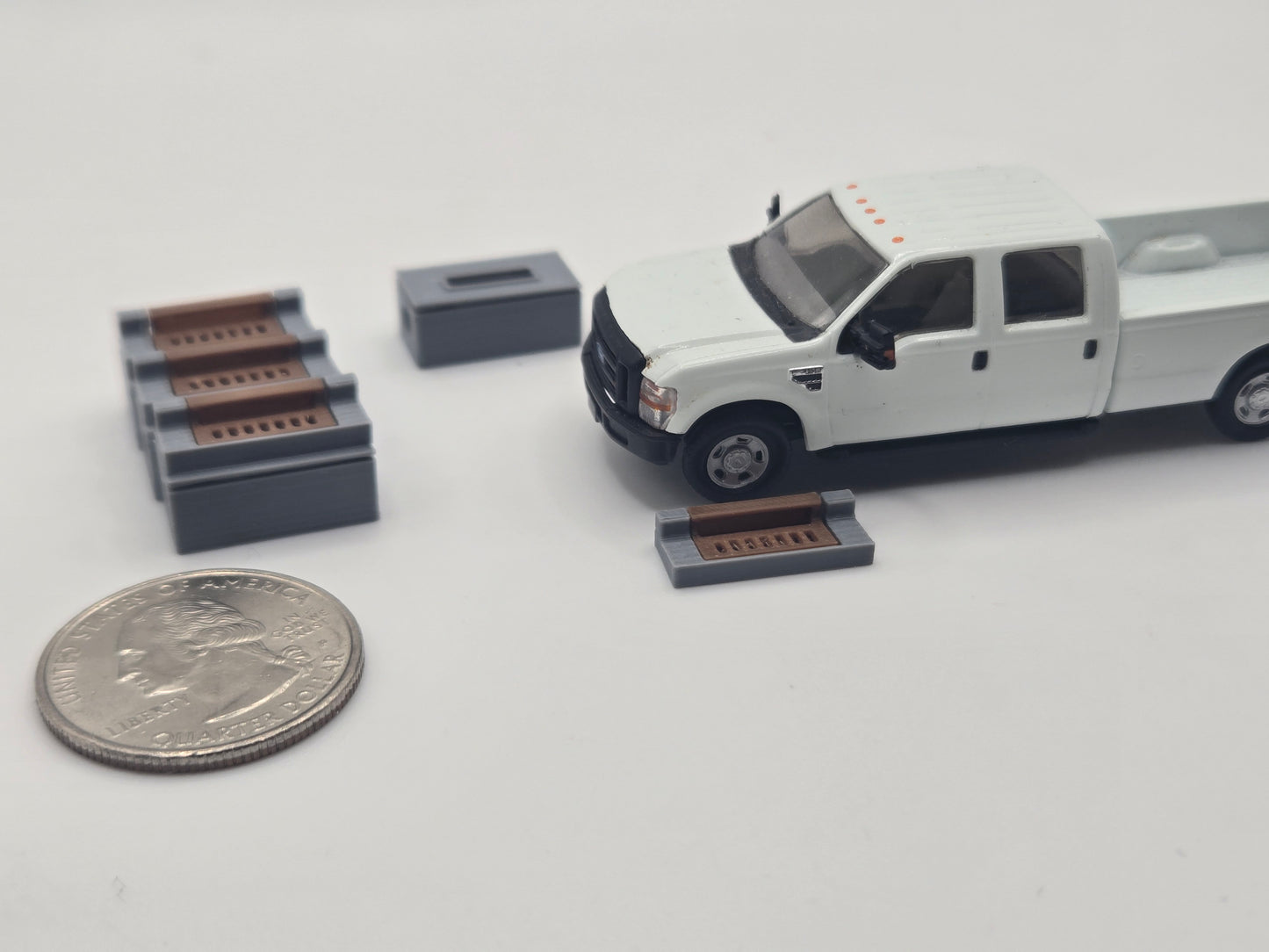 1/87 Scale Catch Basin with Curb Inlet *4 Pack*