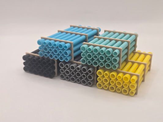 1/64 Scale 12" Bell End Pipe Trailer Load/Diorama Accessory