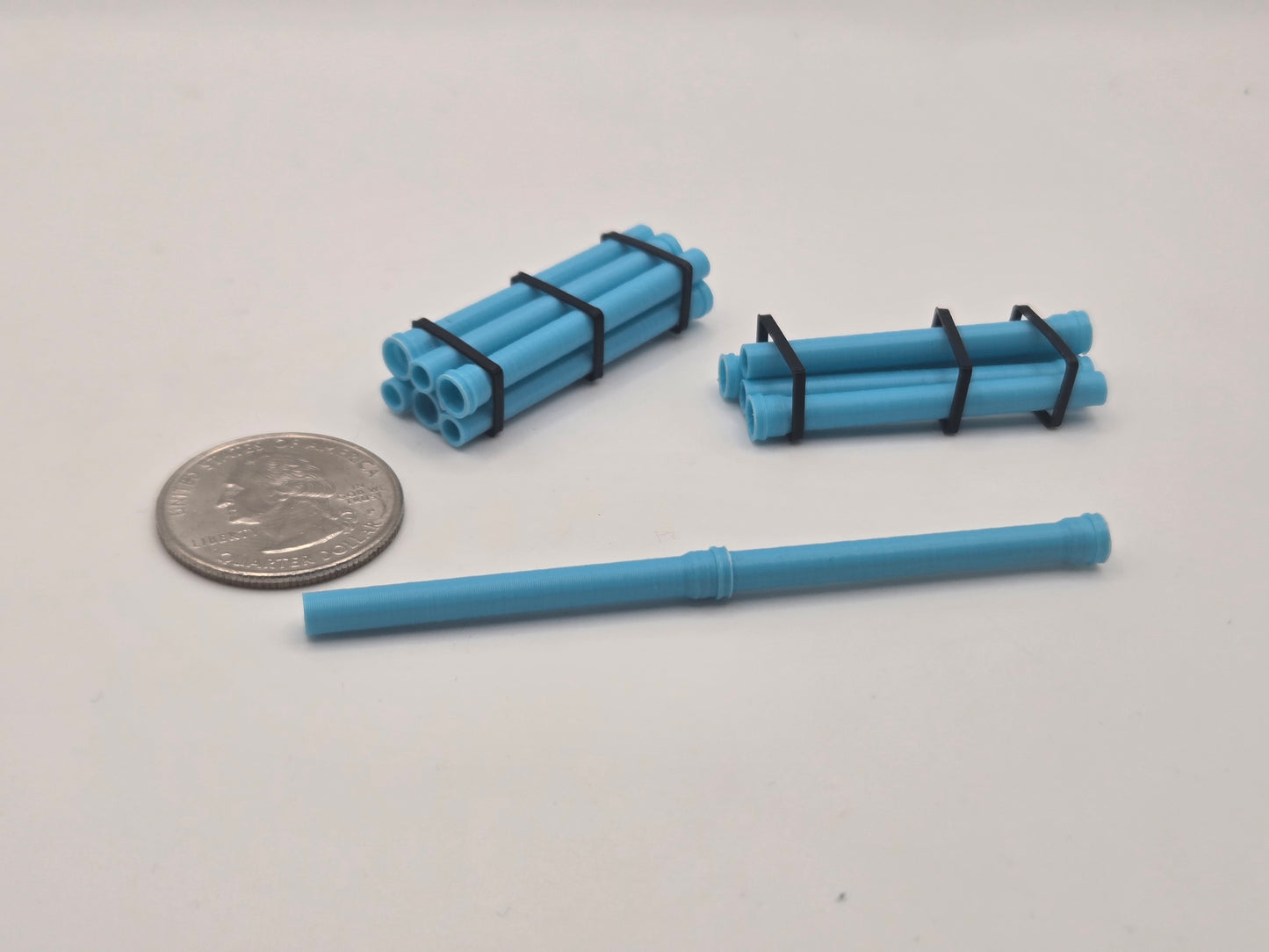 N Gauge 24" DR14 PVC Water Pipe *2 Pack*