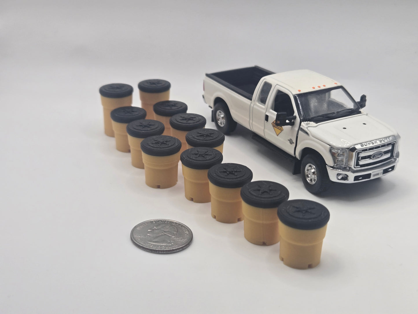 1/50 Scale Crash Attenuator Sand Barrel *12 Pack*