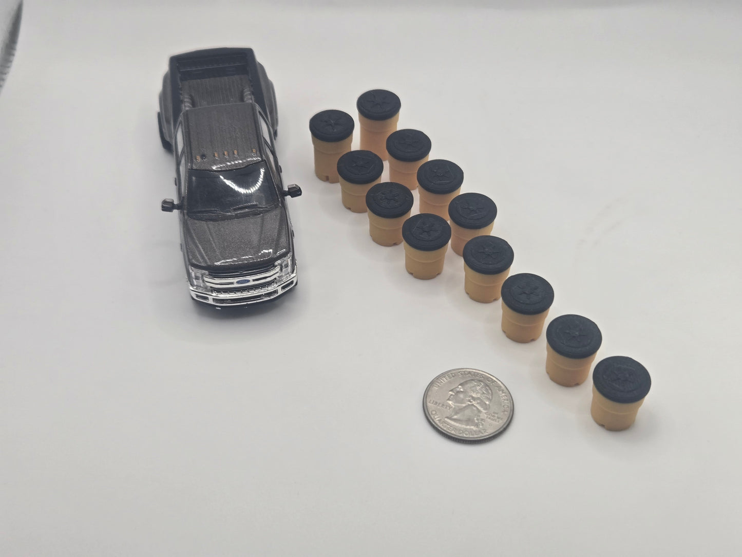 1/64 Scale Crash Attenuator Sand Barrel *12 Pack*
