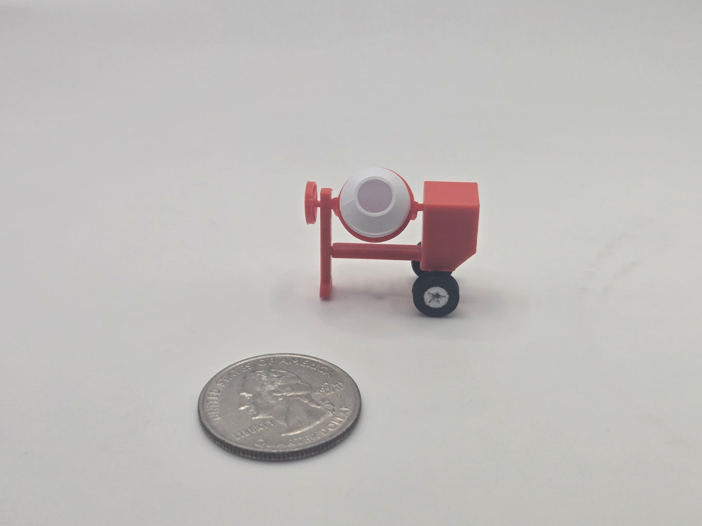 1/87 Scale Posable 12CF Concrete Mixer