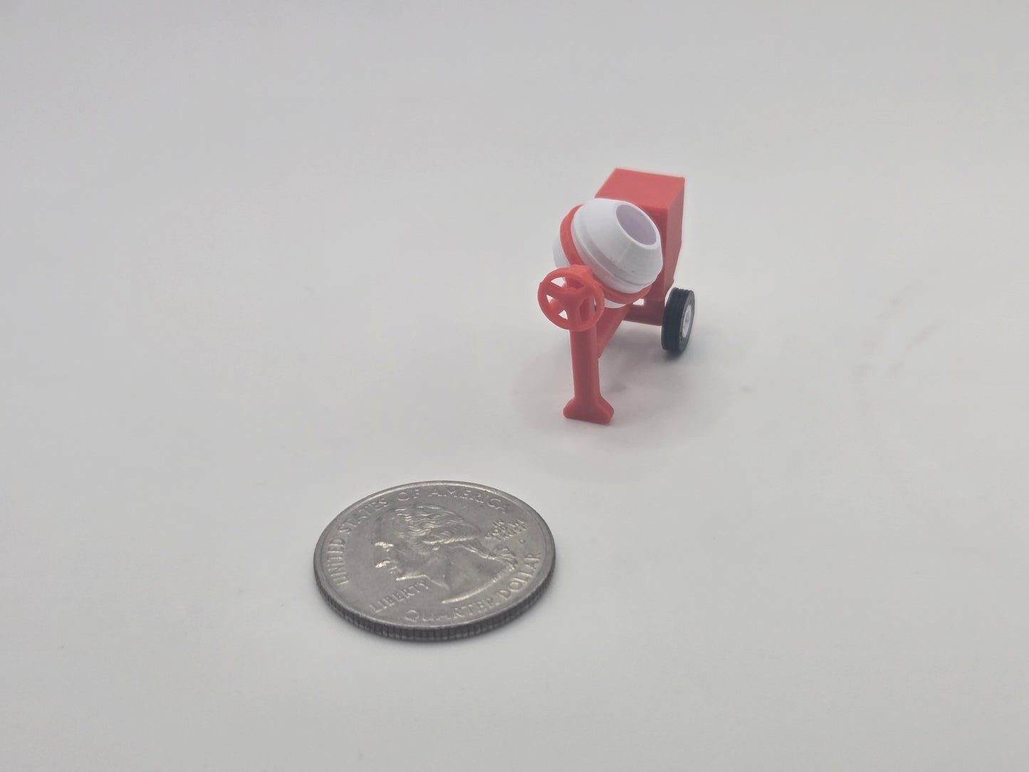 1/87 Scale Posable 12CF Concrete Mixer