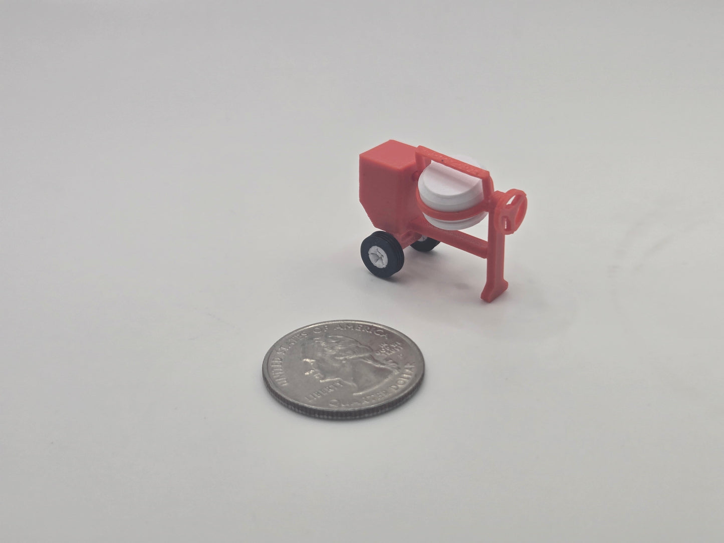 1/87 Scale Posable 12CF Concrete Mixer