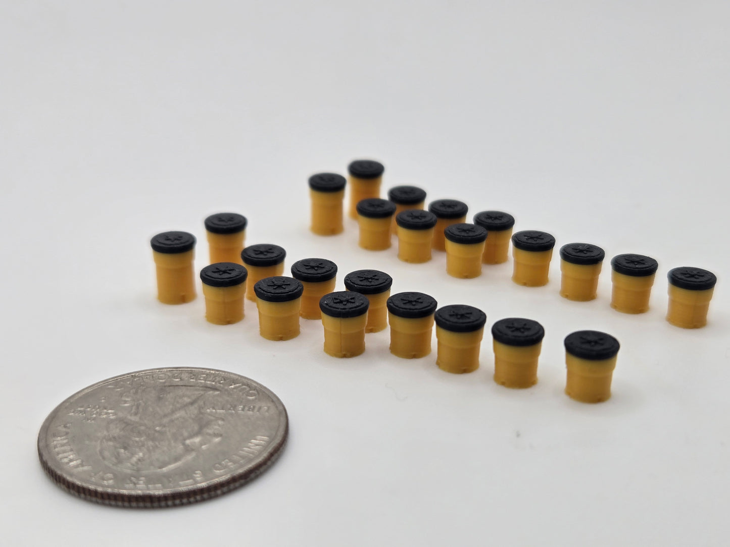 N Gauge Crash Attenuator Sand Barrel *24 Pack*