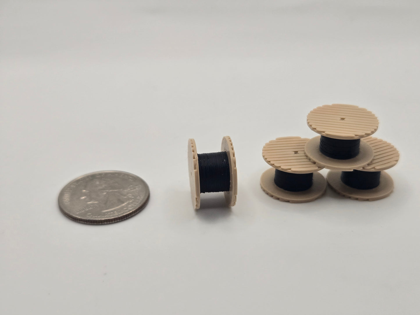 1/87 Scale Fiberoptic Cable Reel Accessory *4 Pack*