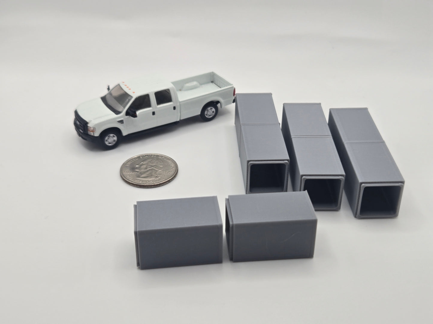 1/87 Scale 4'x4'x8'  Box Culvert *8 Pack*