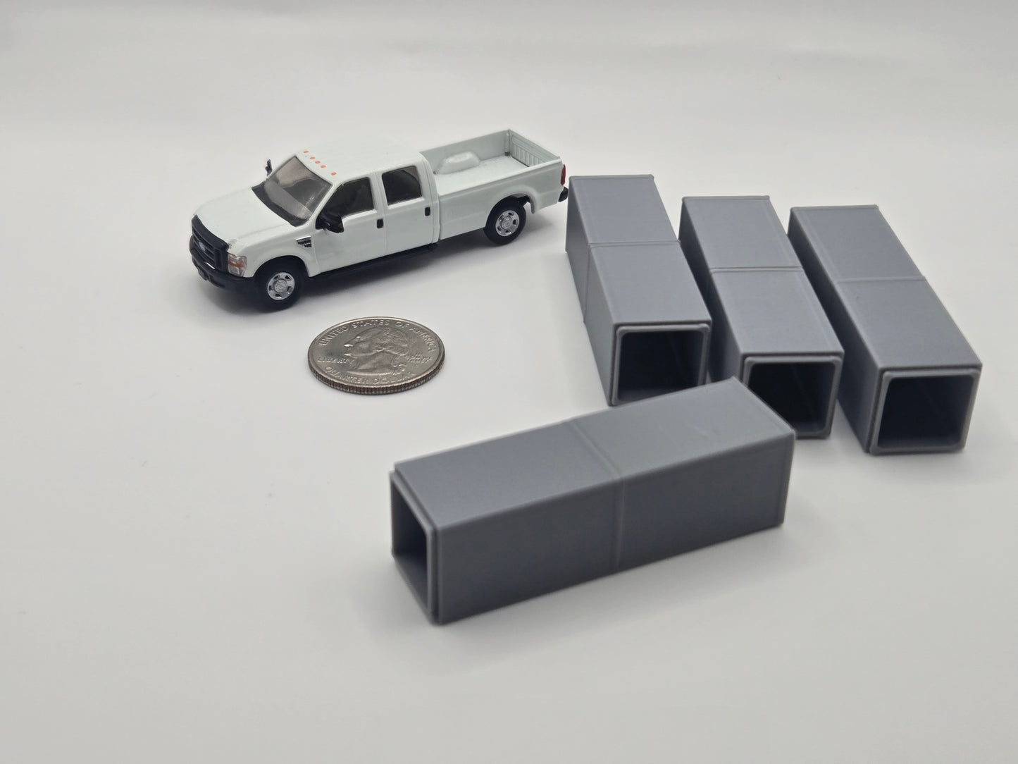 1/87 Scale 4'x4'x8'  Box Culvert *8 Pack*