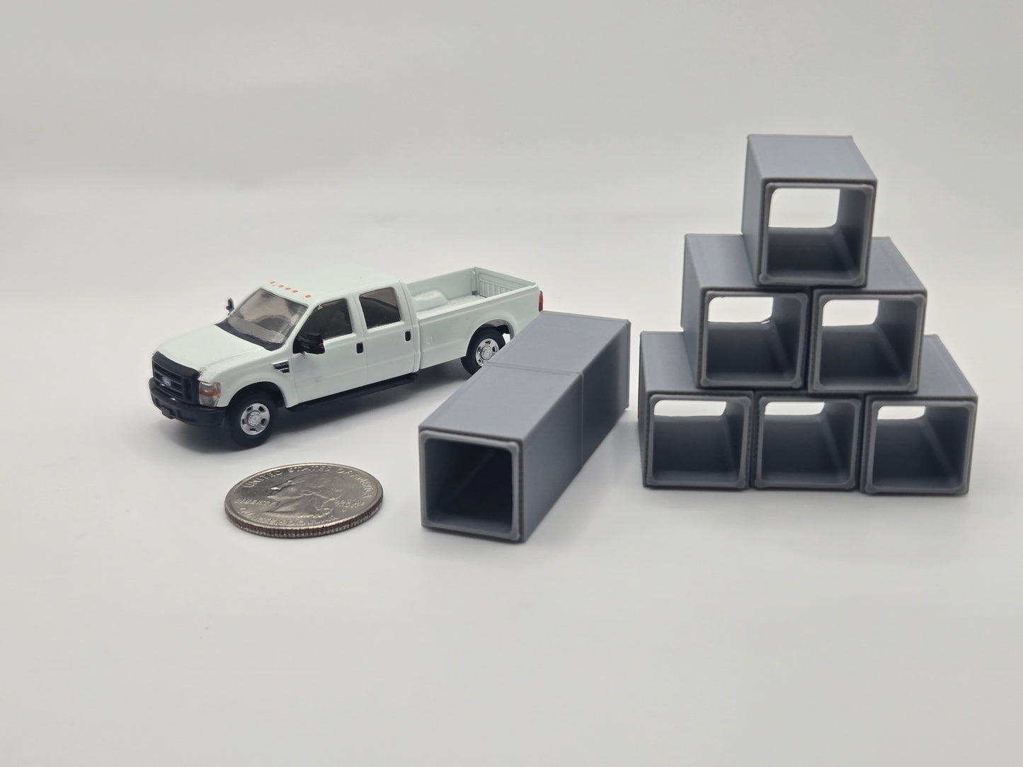 1/87 Scale 4'x4'x8'  Box Culvert *8 Pack*
