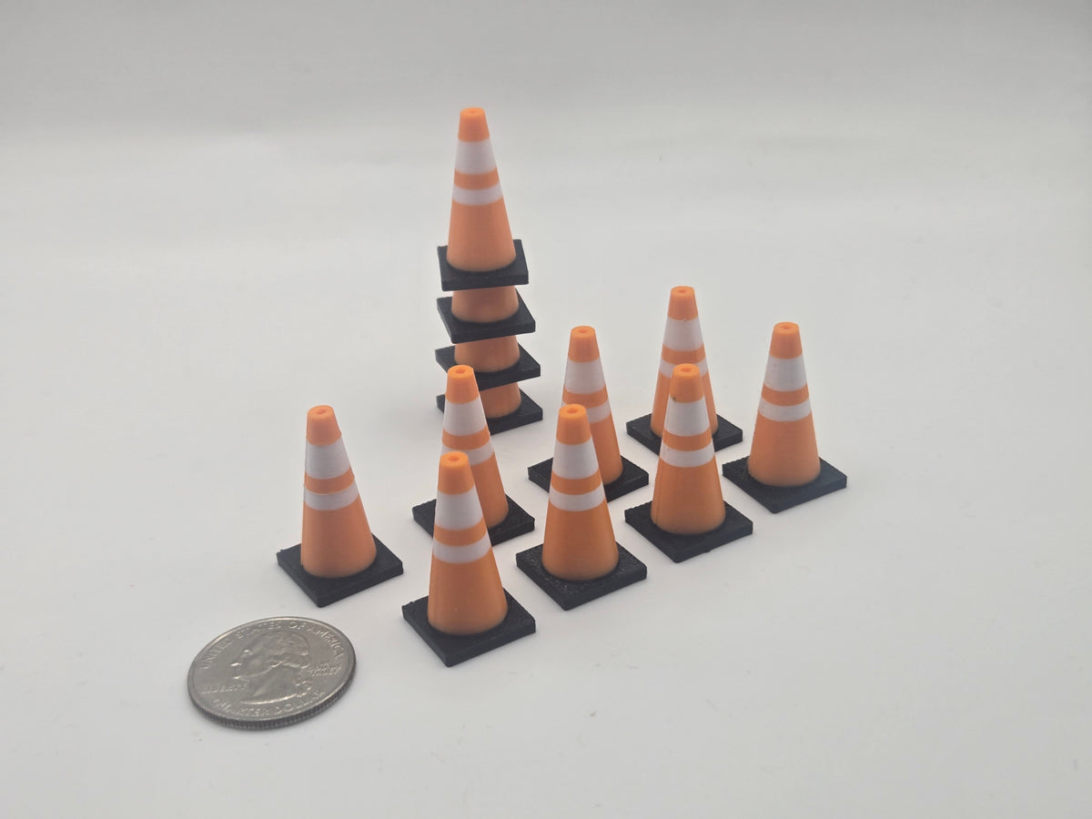 1/24 Scale Traffic Cones *12 Pack*