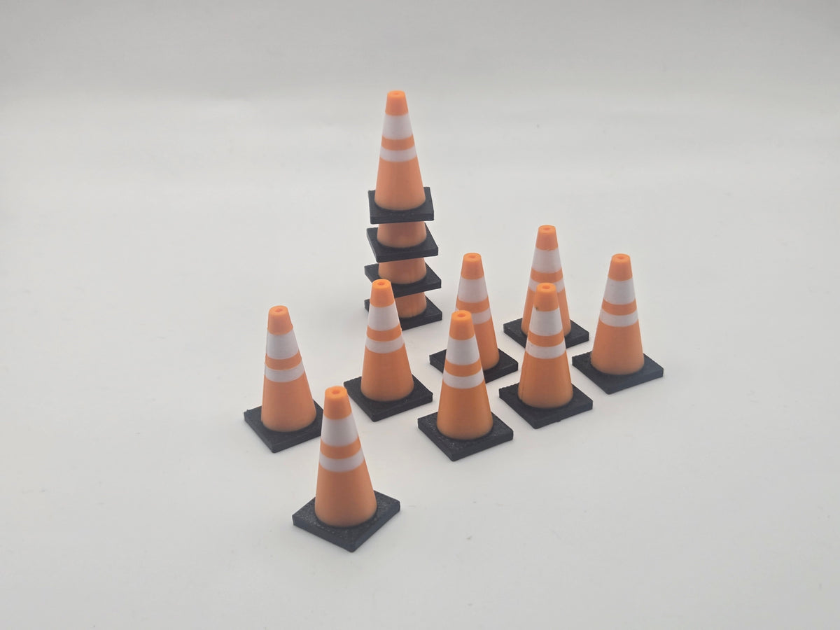 1/24 Scale Traffic Cones *12 Pack*