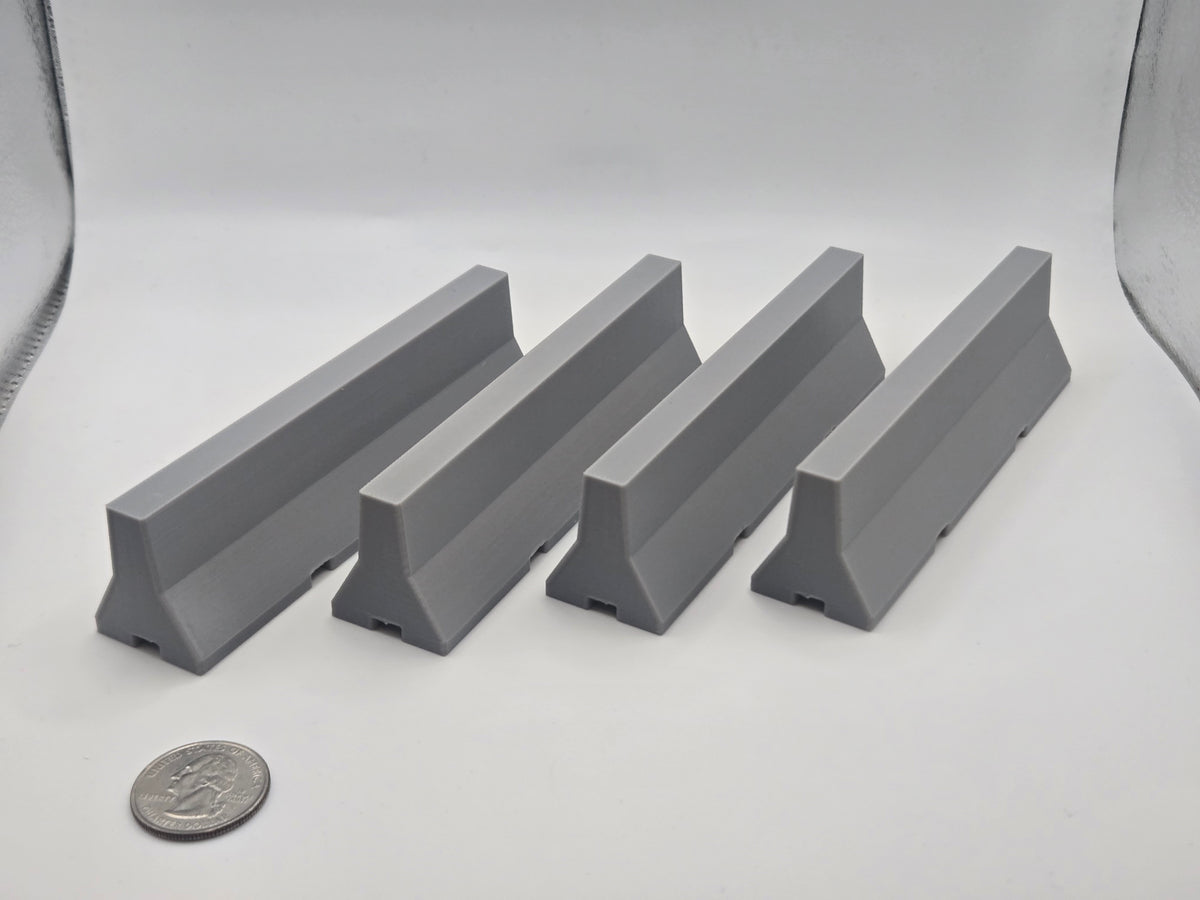 1/24 Scale Jersey Barriers *4 Pack*
