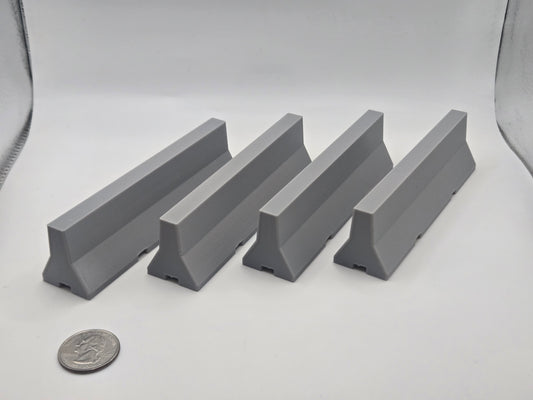 1/24 Scale Jersey Barriers *4 Pack*