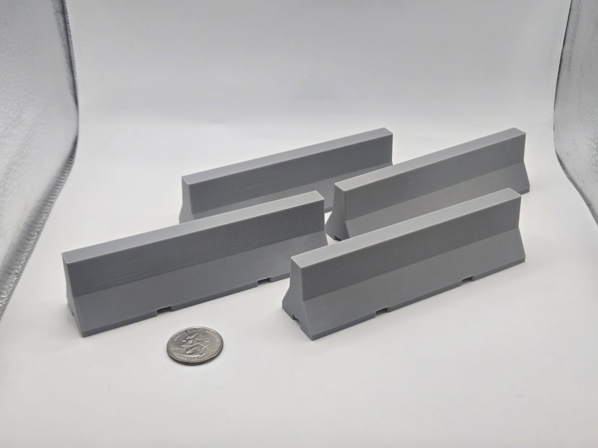 1/24 Scale Jersey Barriers *4 Pack*